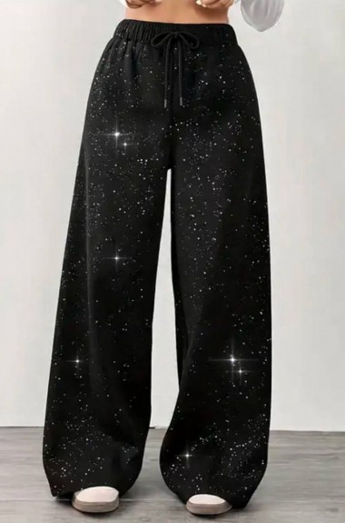 Широкие штаны с камушками  JK-2026A399