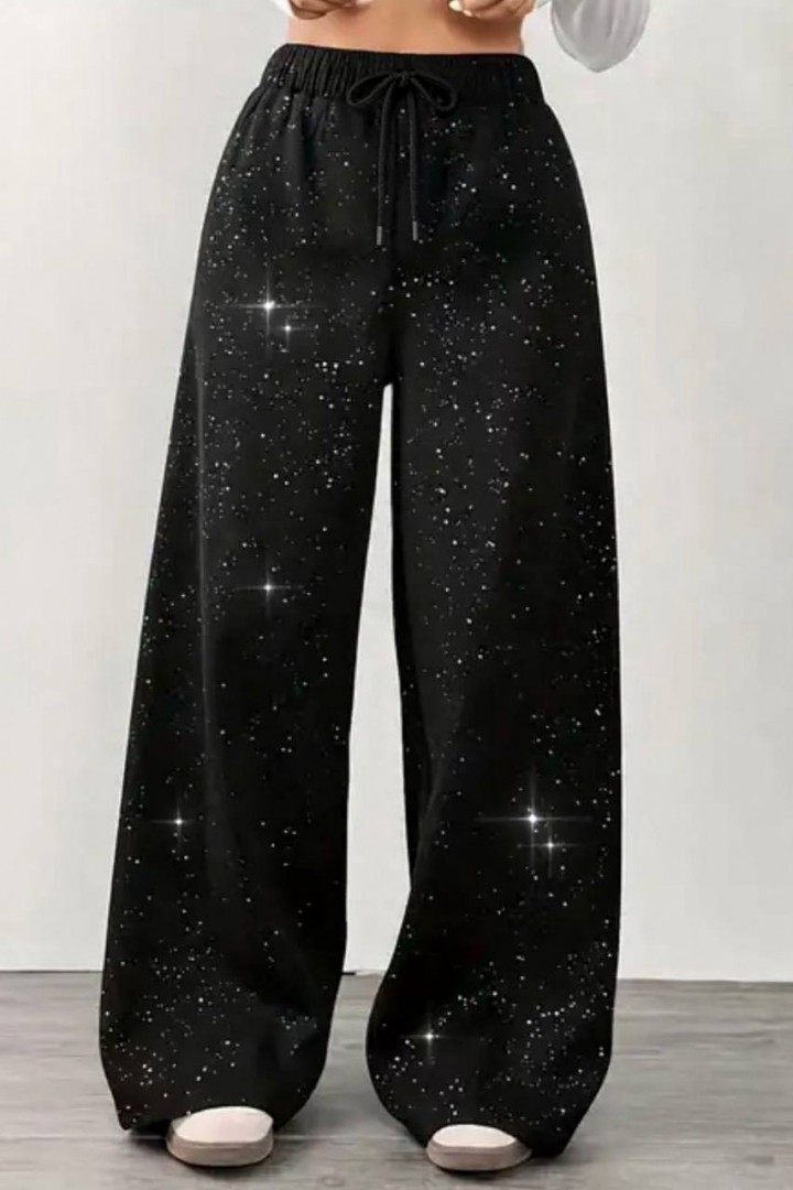 Широкие штаны с камушками  JK-2026A399