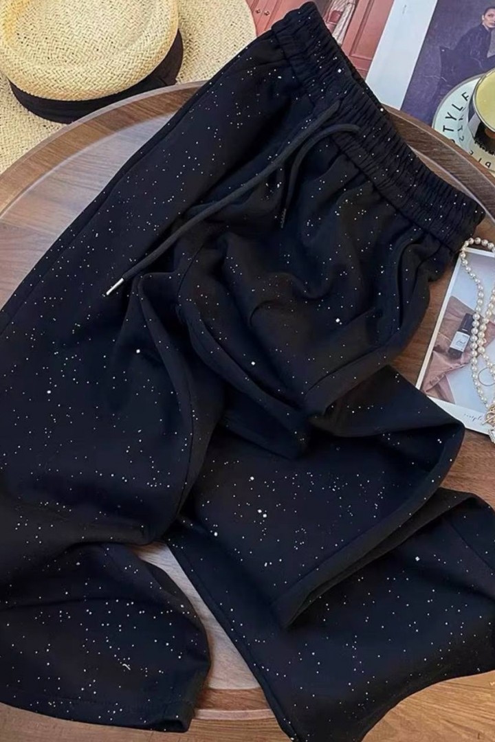 Широкие штаны с камушками  JK-2026A399