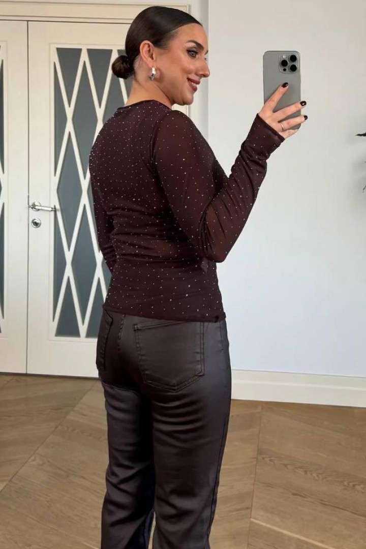 Прозорий  лонгслів  AMU-1484A399 