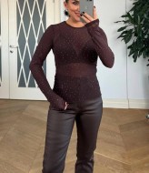 Прозорий  лонгслів  AMU-1484A399 