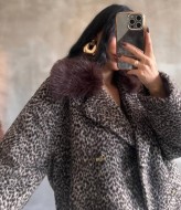 Короткий бомбер-куртка  AMU-1414A1050