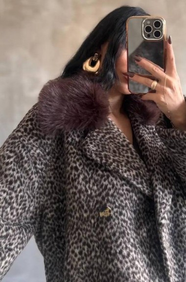 Короткий бомбер-куртка  AMU-1414A1050