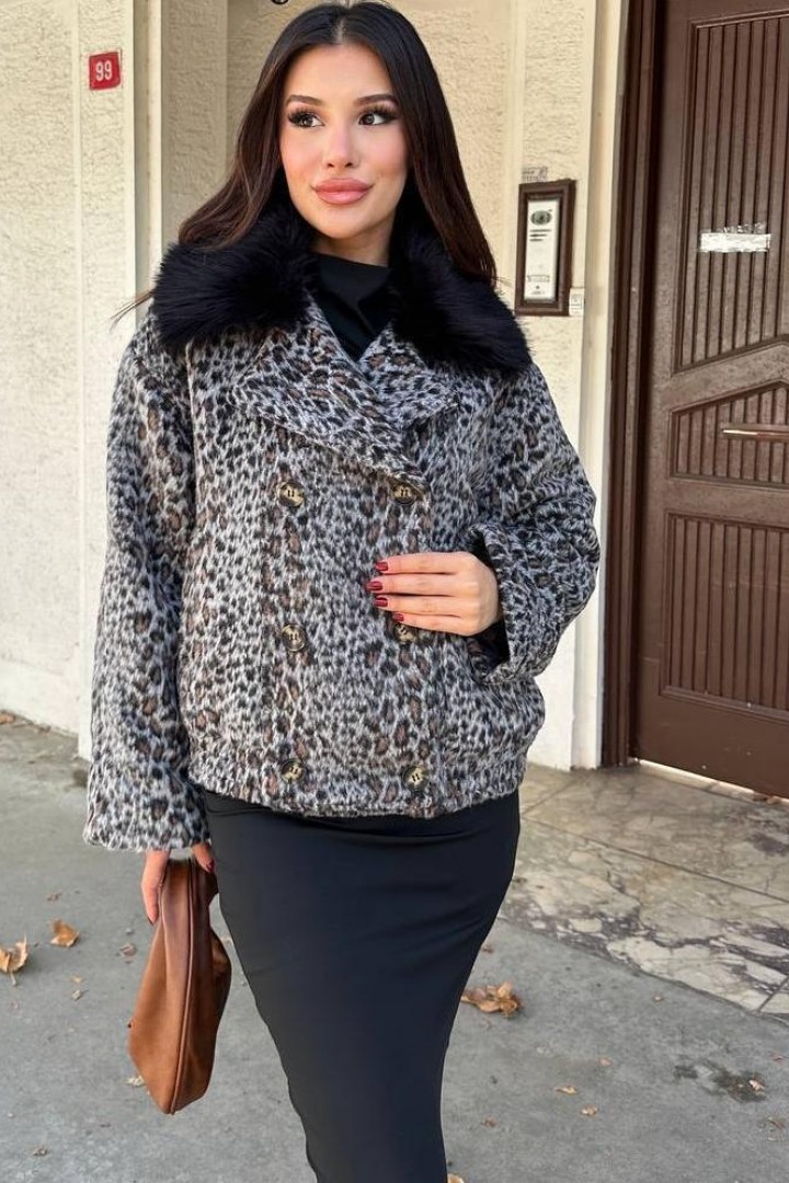 Короткий бомбер-куртка  AMU-1414A1050