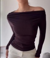 Лонг с вырезом лодочка HOU-414A299