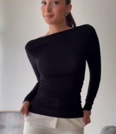 Лонг с вырезом лодочка HOU-414A299