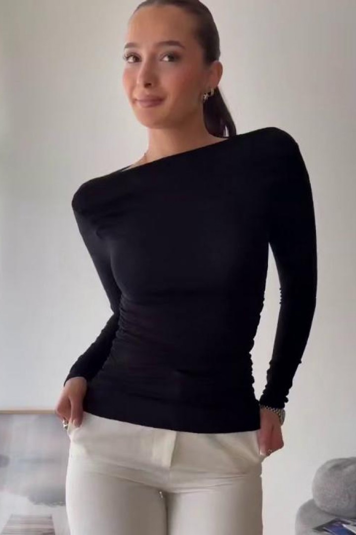 Лонг с вырезом лодочка HOU-414A299