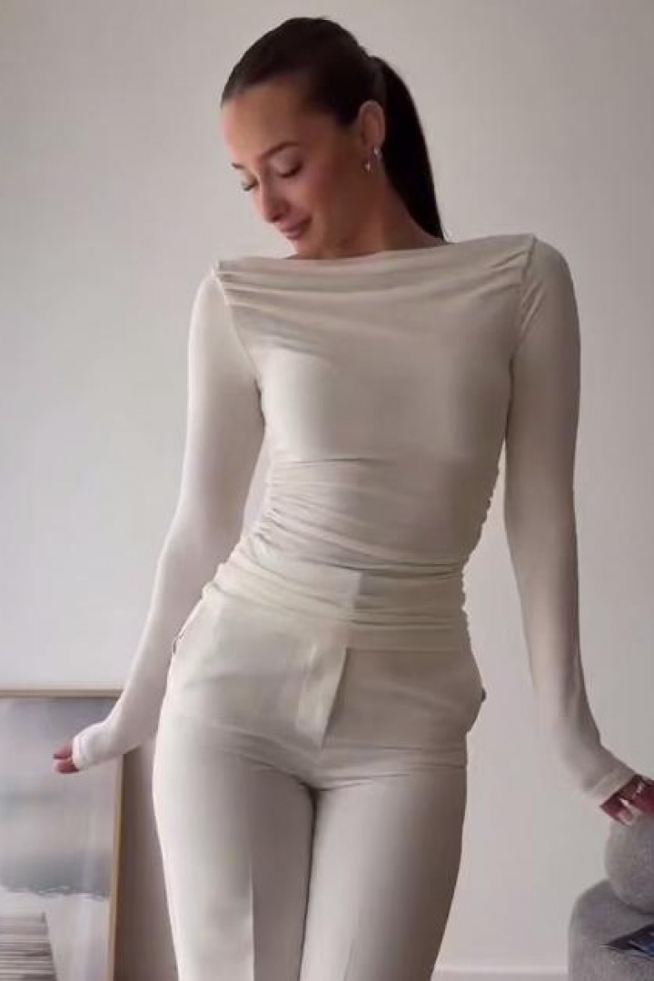 Лонг с вырезом лодочка HOU-414A299