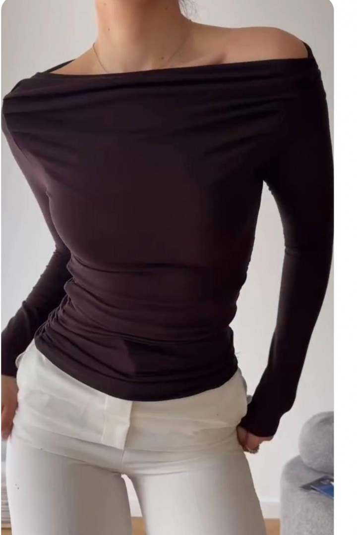 Лонг с вырезом лодочка HOU-414A299