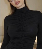 Лонгслив со сборкой HOU-415A299