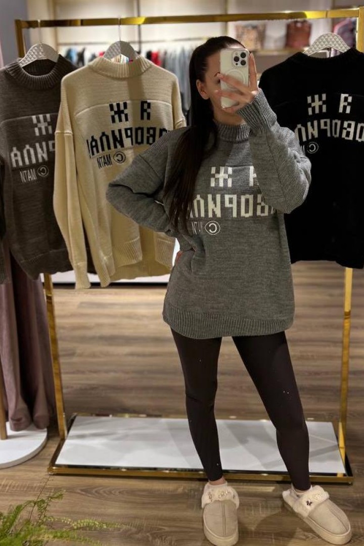 Удлиненный свитер MV-240126A950