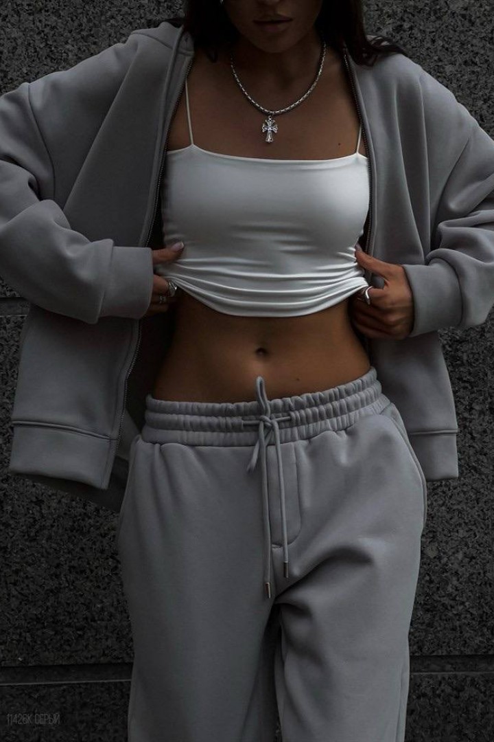 Женский однотоный костюм  IPO-621A450