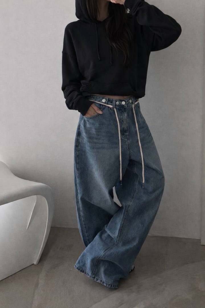 Широкие  джинсы  JK-7733A1200