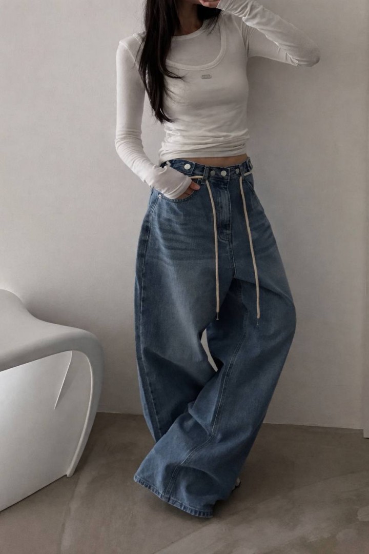 Широкие  джинсы  JK-7733A1200