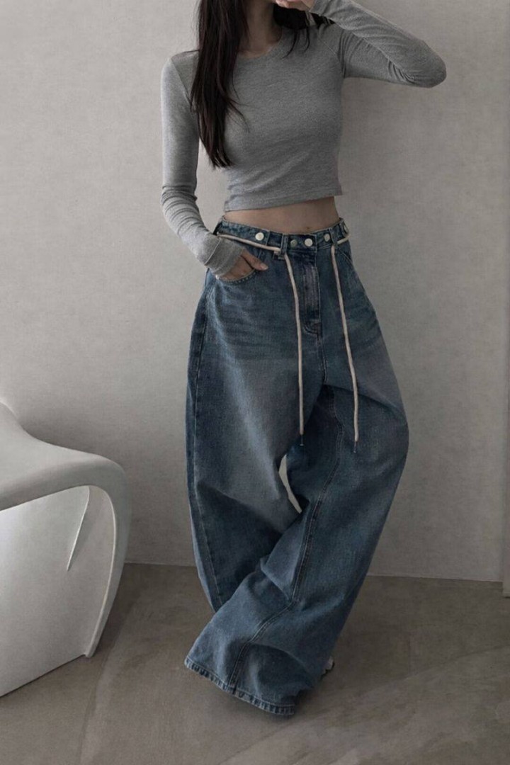 Широкие  джинсы  JK-7733A1200