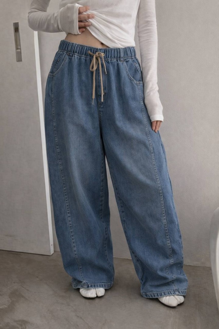 Джинсы на резинке JK- 01015A499