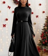 Платье клеш от талии  IO-693A500