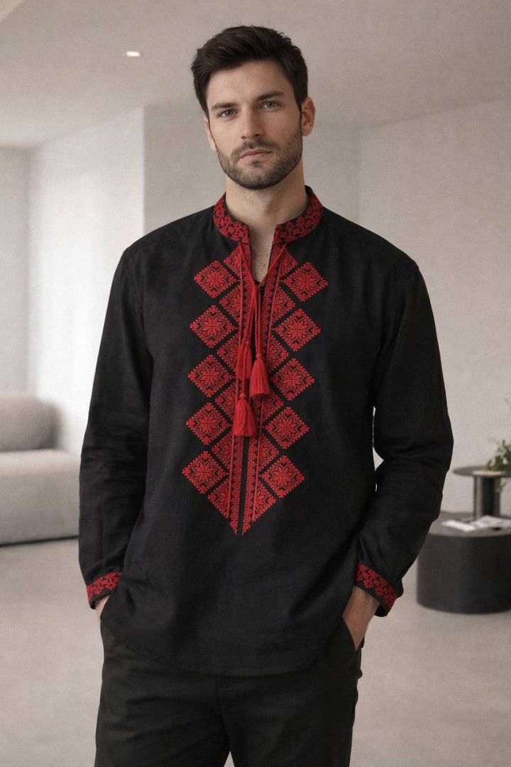 Вышиванка мужская  AMU-5013A799