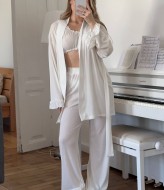 Піжама 3-ка халат, топ і штани NK-653A850