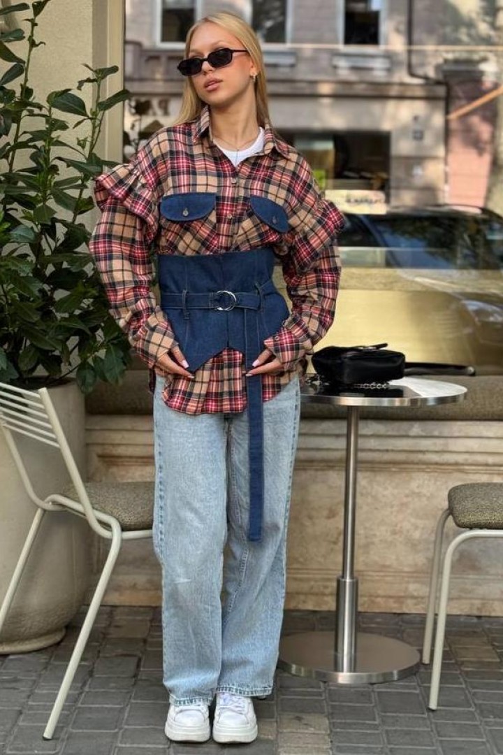 Джинсовый корсет   BAV-2606A490