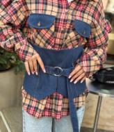 Джинсовый корсет   BAV-2606A490