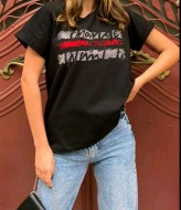 Футболка со стразами   ZAB-1116A220