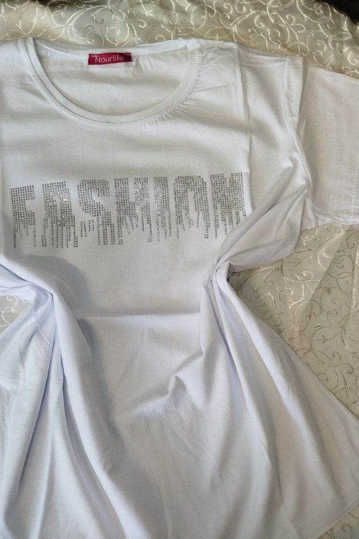 Футболка со стразами   ZAB-1116A220