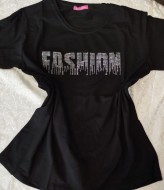 Футболка со стразами   ZAB-1116A220