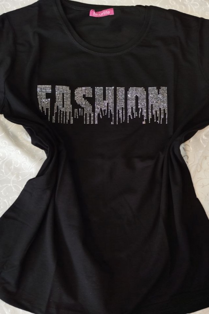 Футболка со стразами   ZAB-1116A220