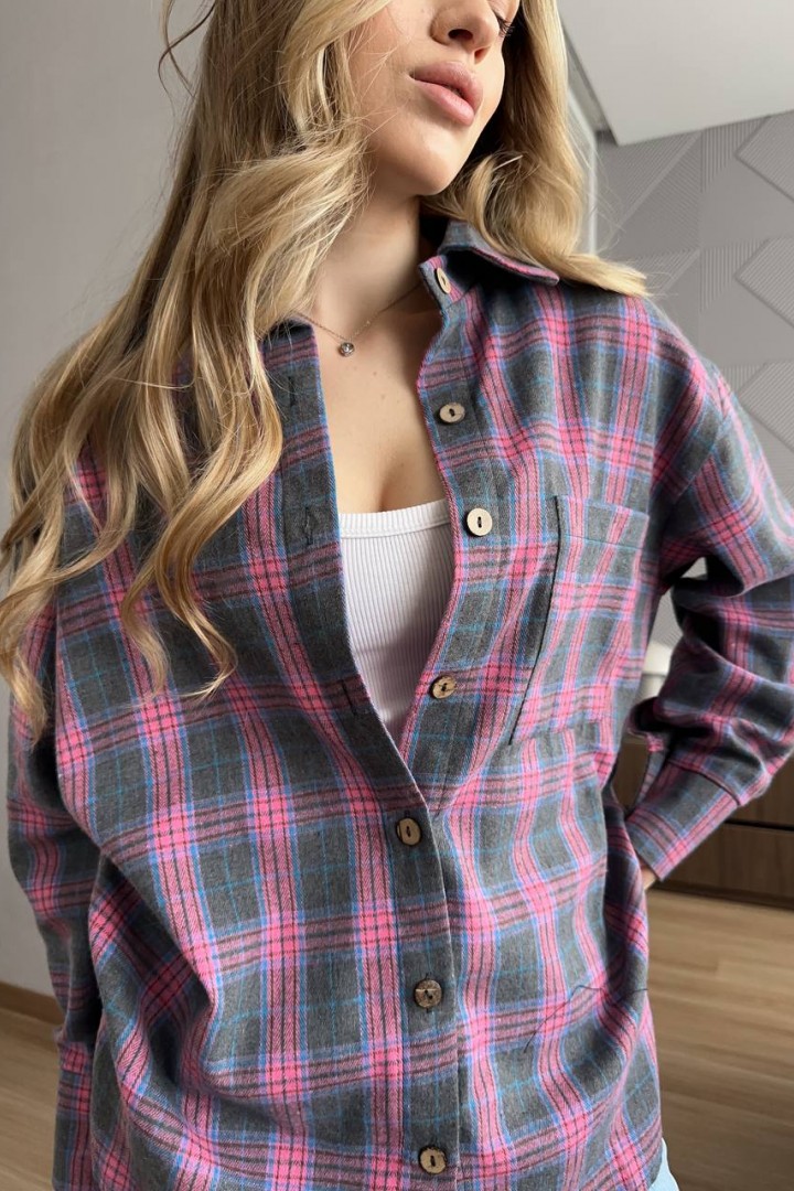 Рубашка в клетку  FL-2132A450