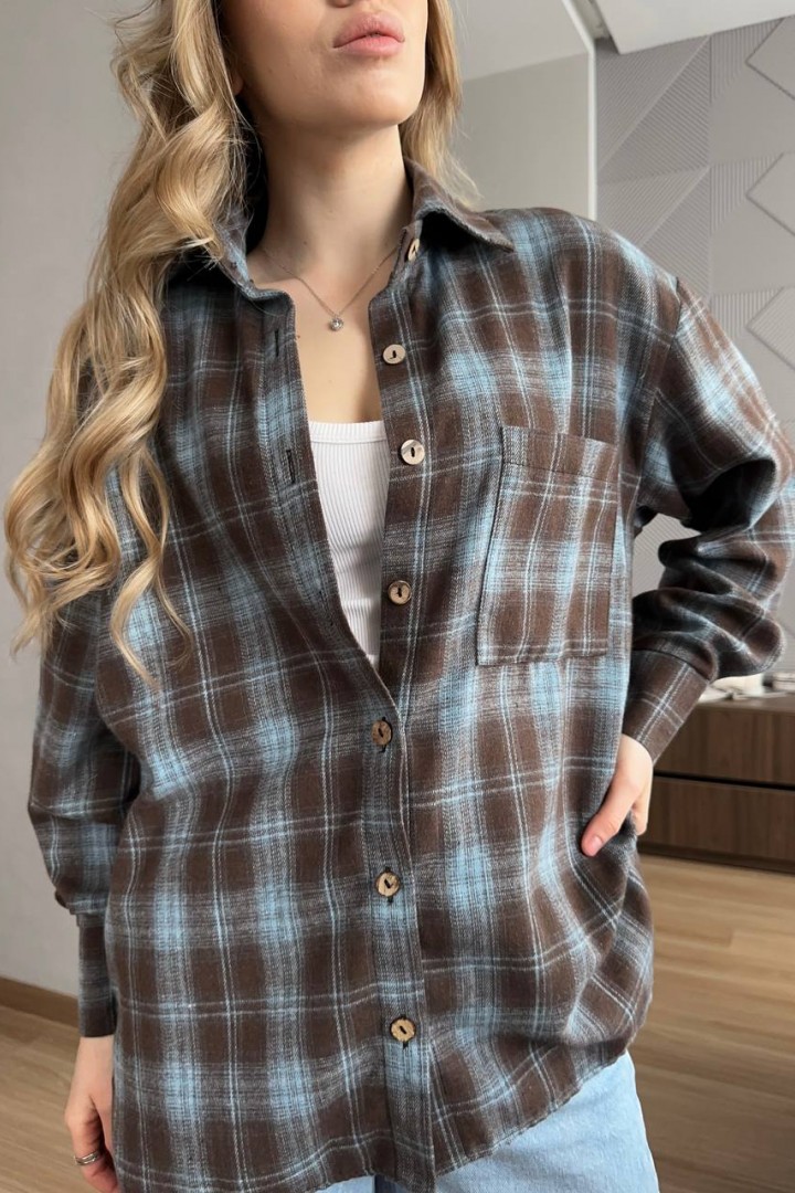 Рубашка в клетку  FL-2132A450