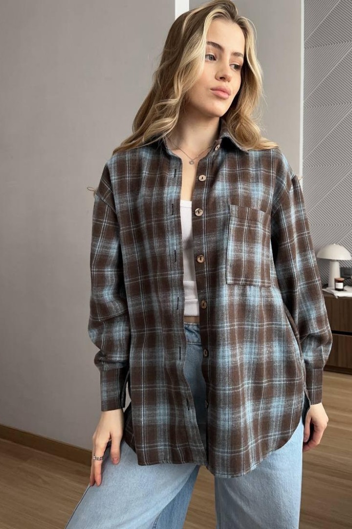 Рубашка в клетку  FL-2132A450