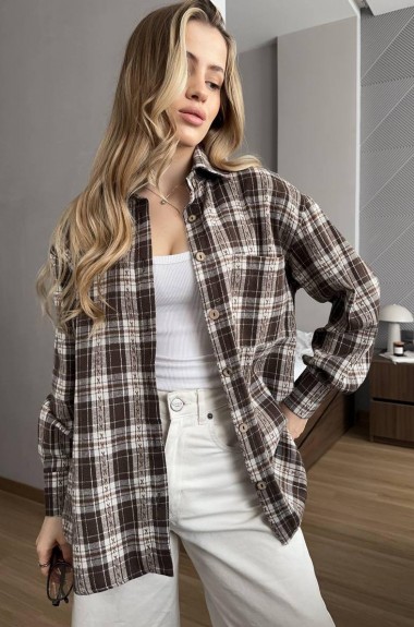 Рубашка в клетку FL-2132A450 Рубашка в клетку FL-2132A450