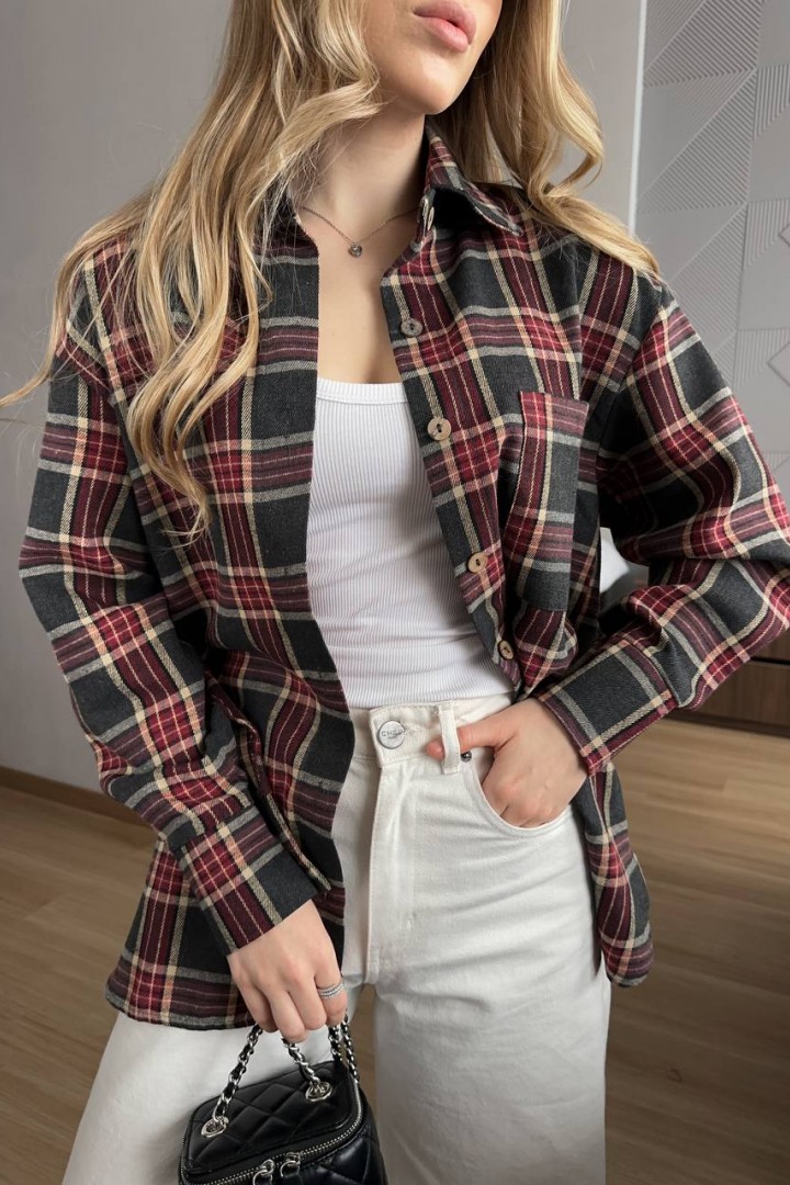 Рубашка в клетку  FL-2132A450