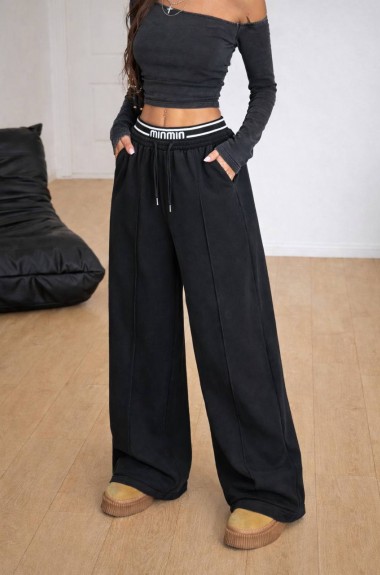 Штаны с двойным поясом  JK-01020A499