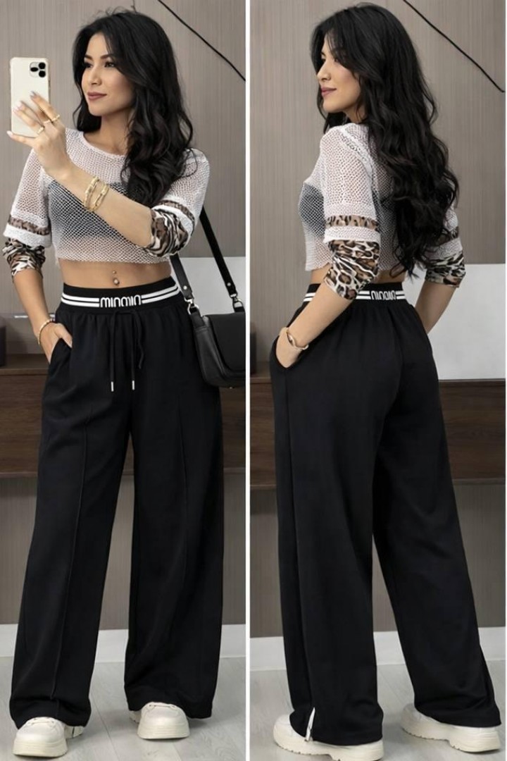 Штаны на широком поясе JK-01020A499