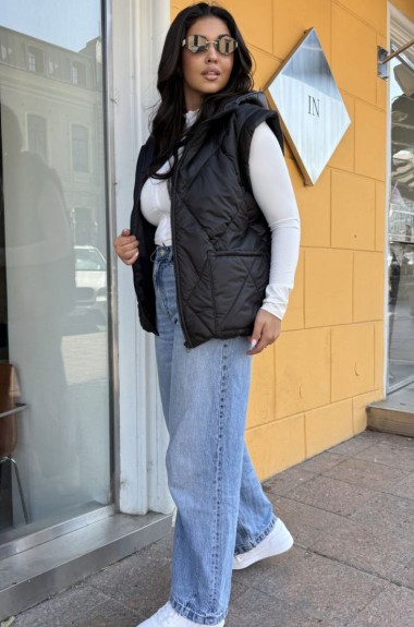 Женская жилетка с капюшоном MB-55A700 Женская жилетка с капюшоном MB-55A700