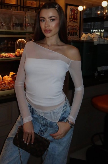 Лонгслив сетка  семетричного кроя  HOU-407A280