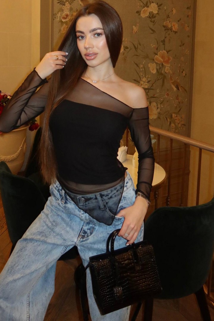 Лонгслив сетка  семетричного кроя  HOU-407A280