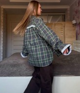 Рубашка в клетку с кружевом EPZ-503A590