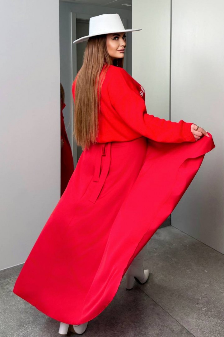 Длинная юбка на запах INS-490A600