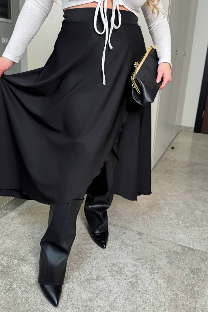 Длинная юбка на запах INS-490A600