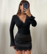 Лонгслів з мереживом HOU-424A379