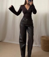 Лонгслів з мереживом HOU-424A379