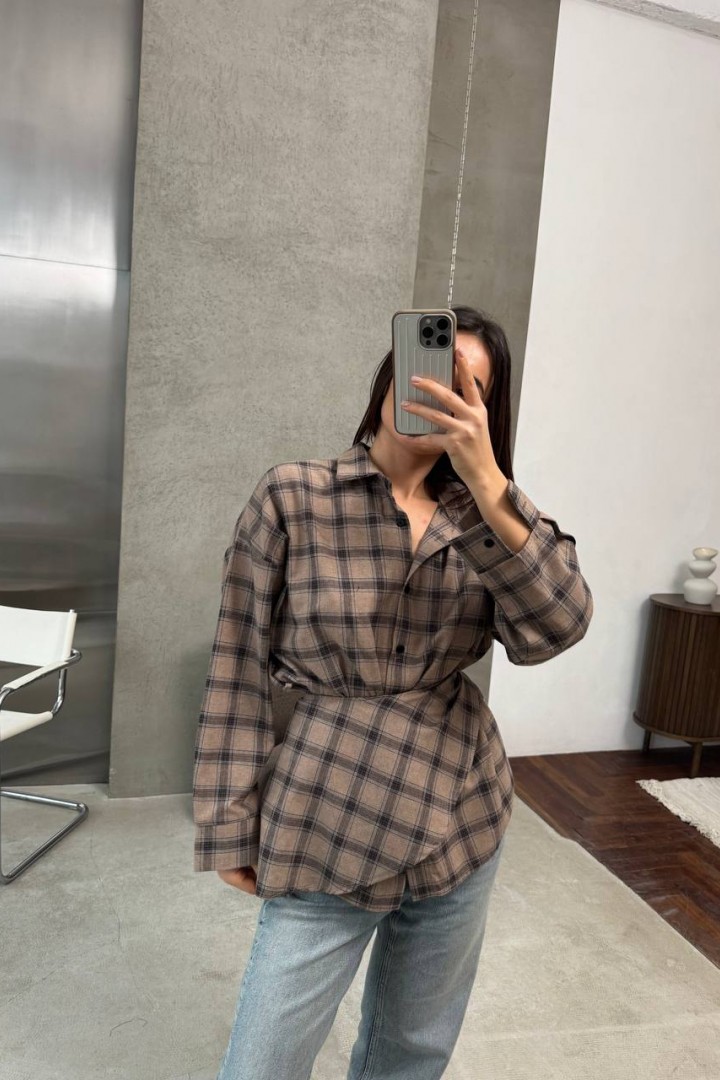 Сорочка з баскою ANM-422A580