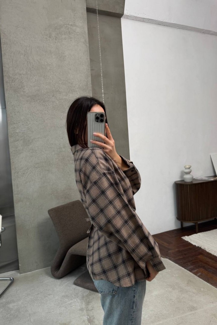 Сорочка з баскою ANM-422A580