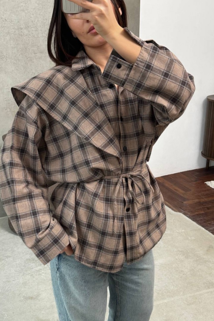 Сорочка з баскою ANM-422A580