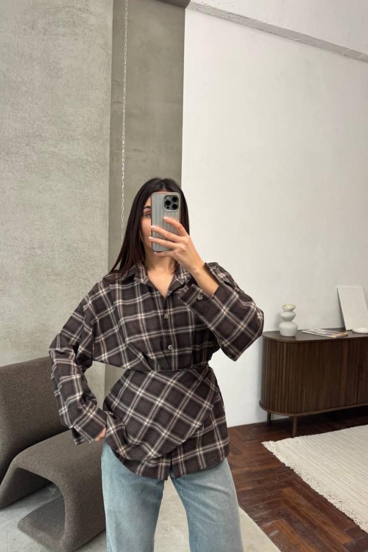 Сорочка з баскою ANM-422A580