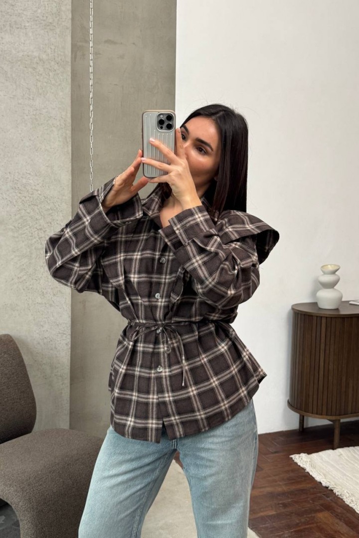 Сорочка з баскою ANM-422A580