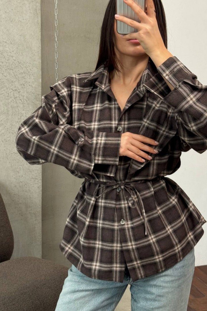 Сорочка з баскою ANM-422A580